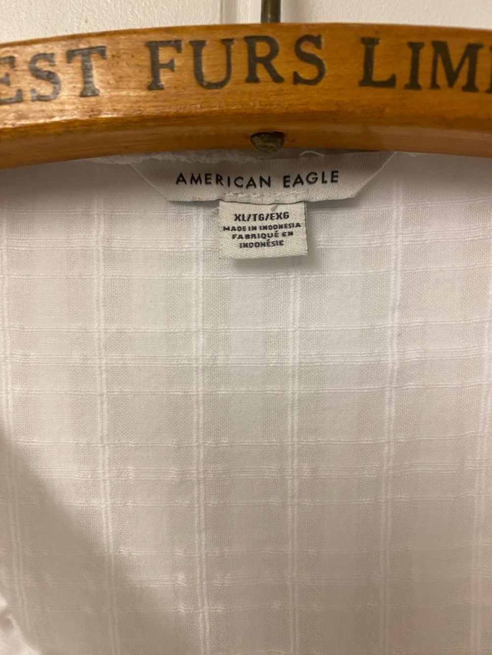 American Eagle Outfitters White Peasant Tie-Neck Blouse - Picture 9 of 9
